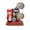 Santa with Movie Projector with LED Lights. Christmas Village